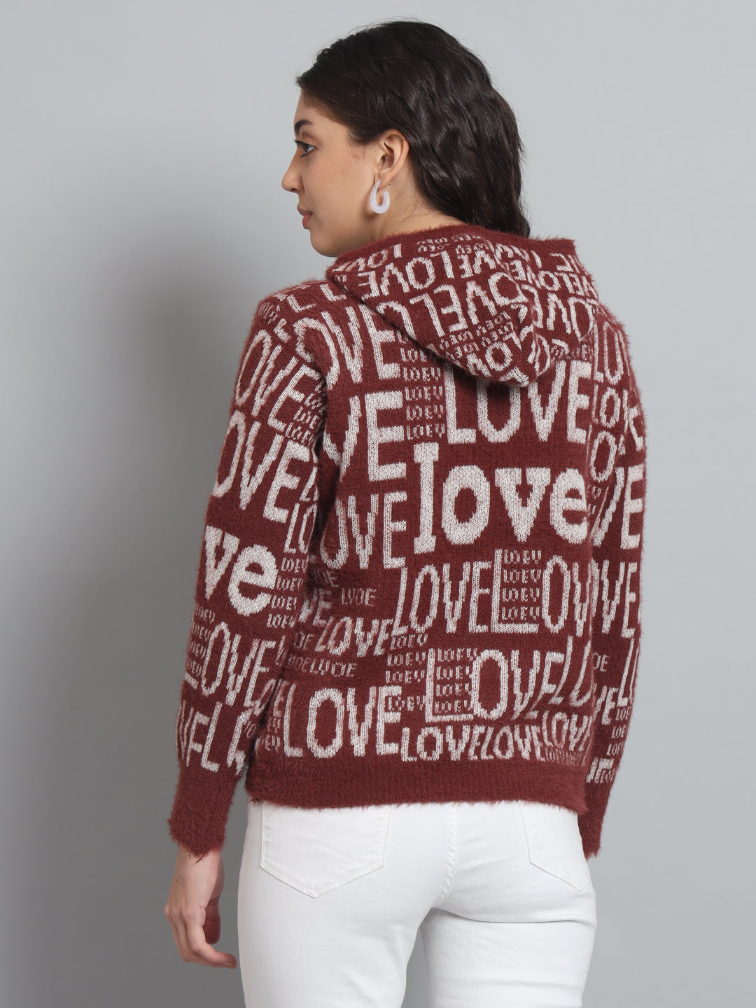 BROOWL Women's hooded Sweater