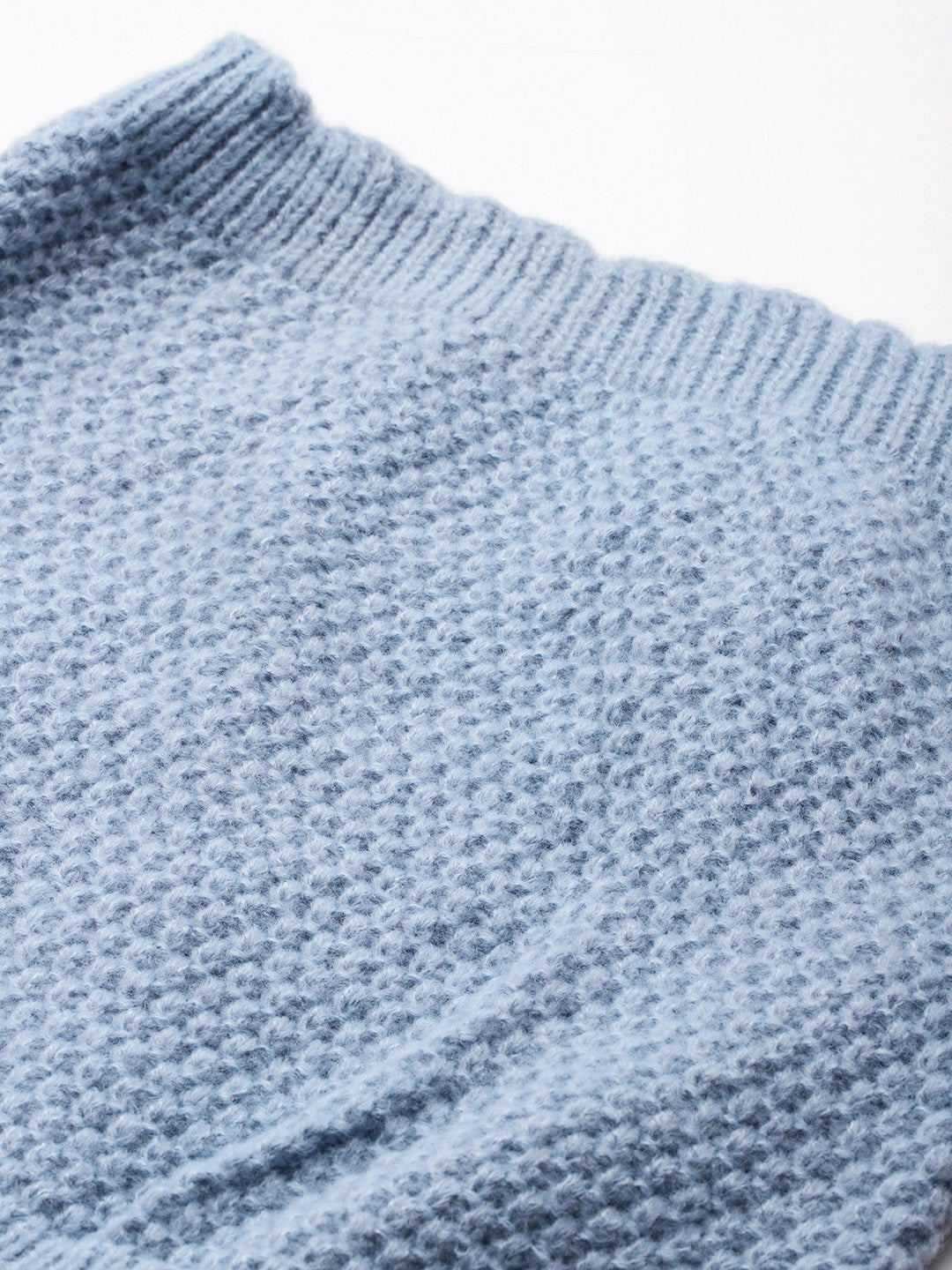 BROOWL Women Woollen Front-Open Sweater With Top