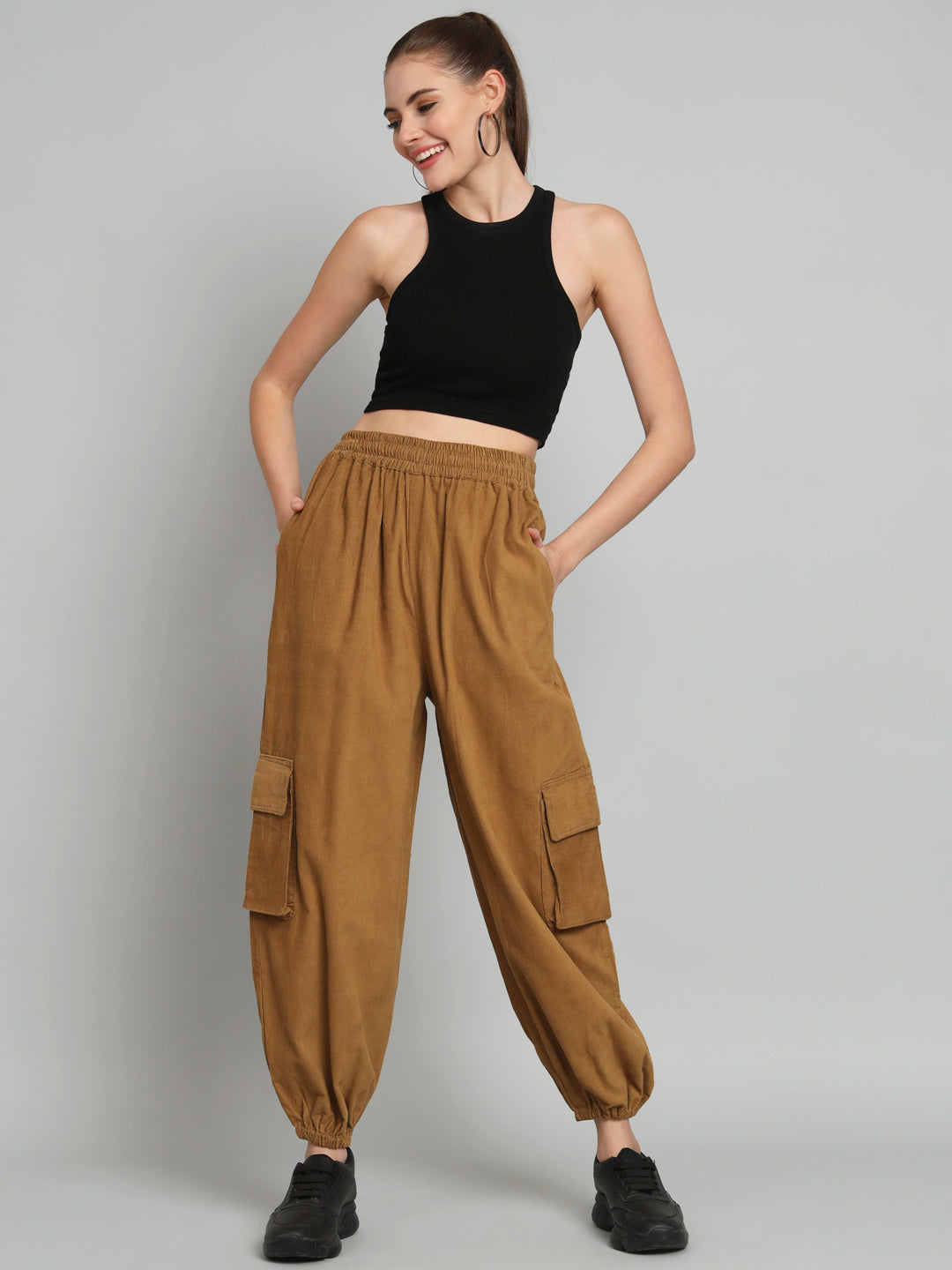 Brown Corduory jogger