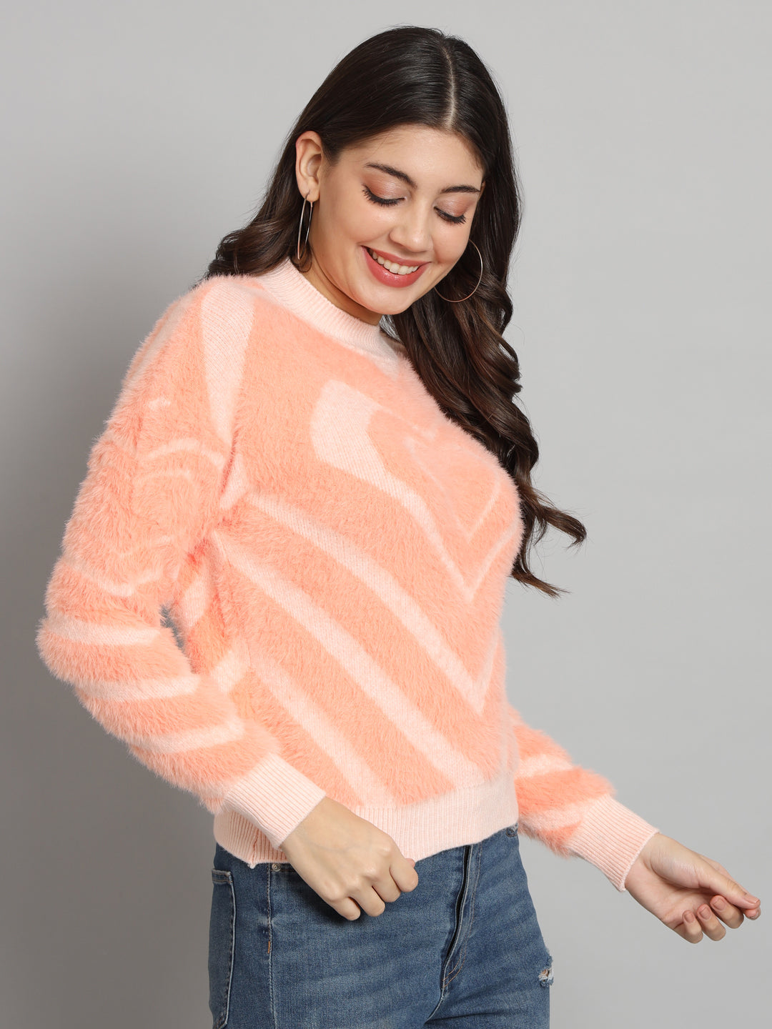 BROOWL Womens's Fur Sweater
