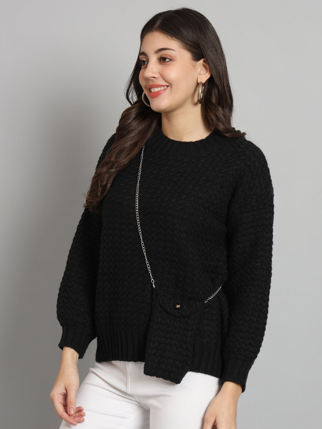 BROOWL Women's Knitted Sweater