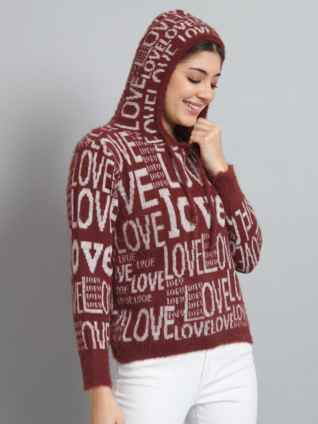 BROOWL Women's hooded Sweater