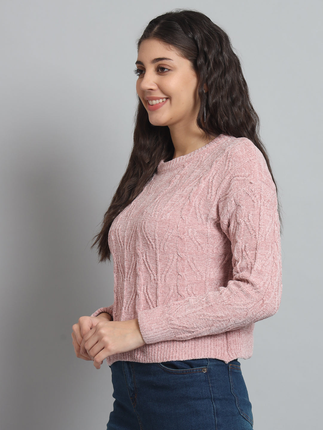 BROOWL Women's Round neck sweater