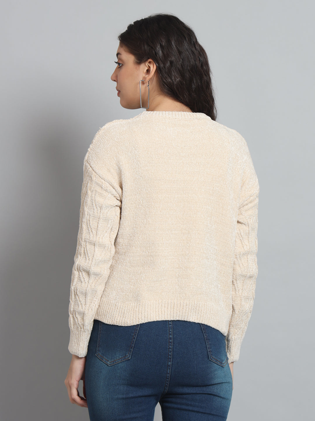 BROOWL Women's Round neck sweater