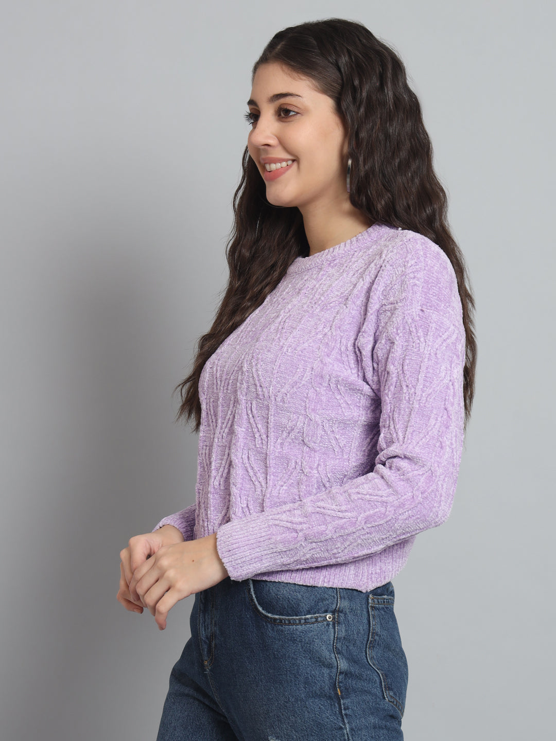 BROOWL Women's Round neck sweater