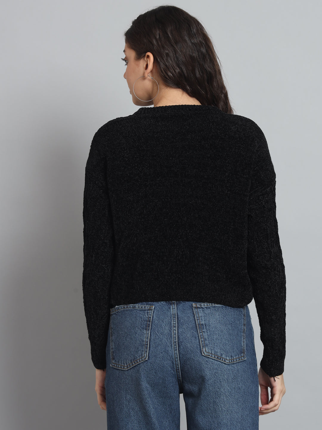 BROOWL Women's Round neck sweater