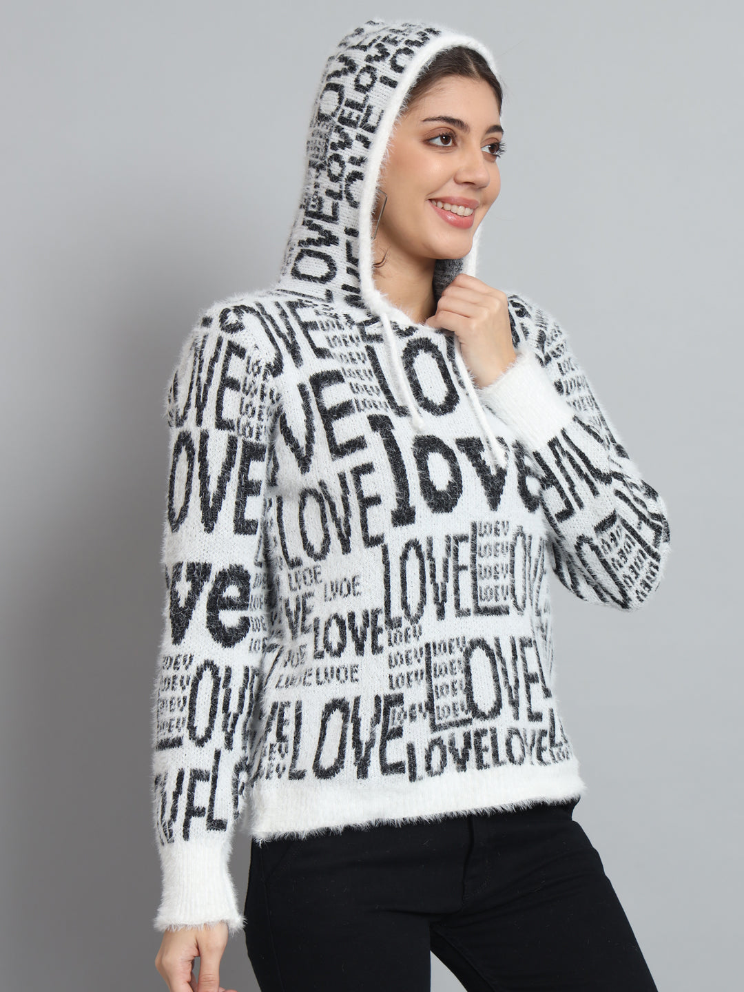 BROOWL Women's hooded Sweater