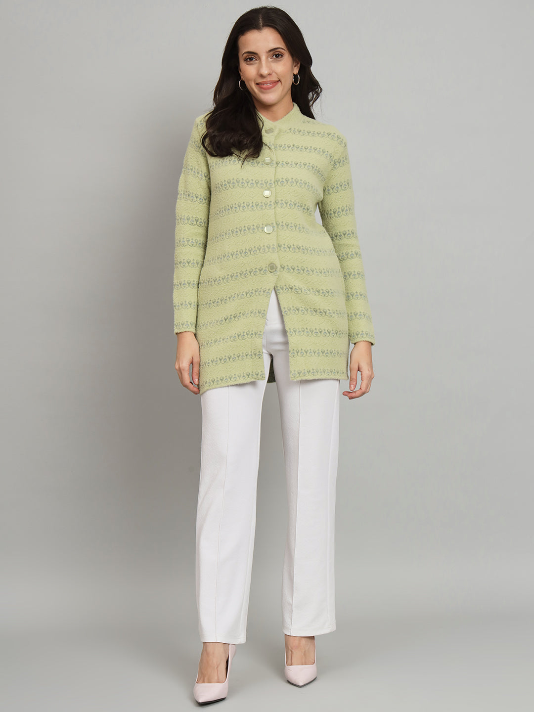 Green Woollen Cardigan