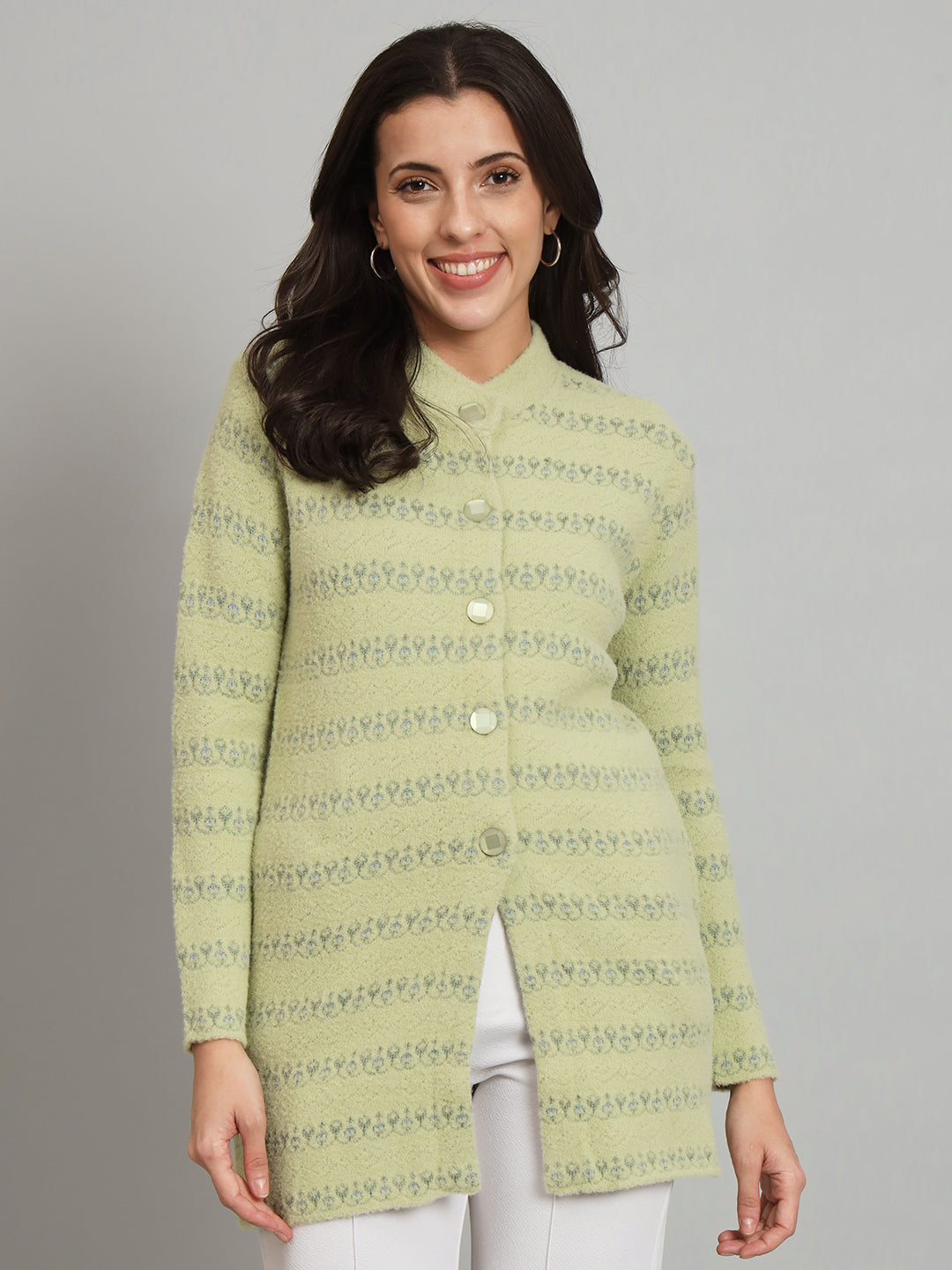 Green Woollen Cardigan