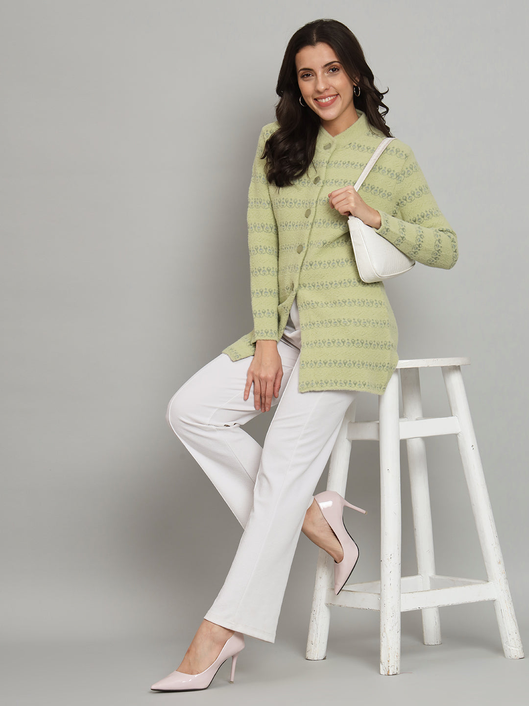 Green Woollen Cardigan