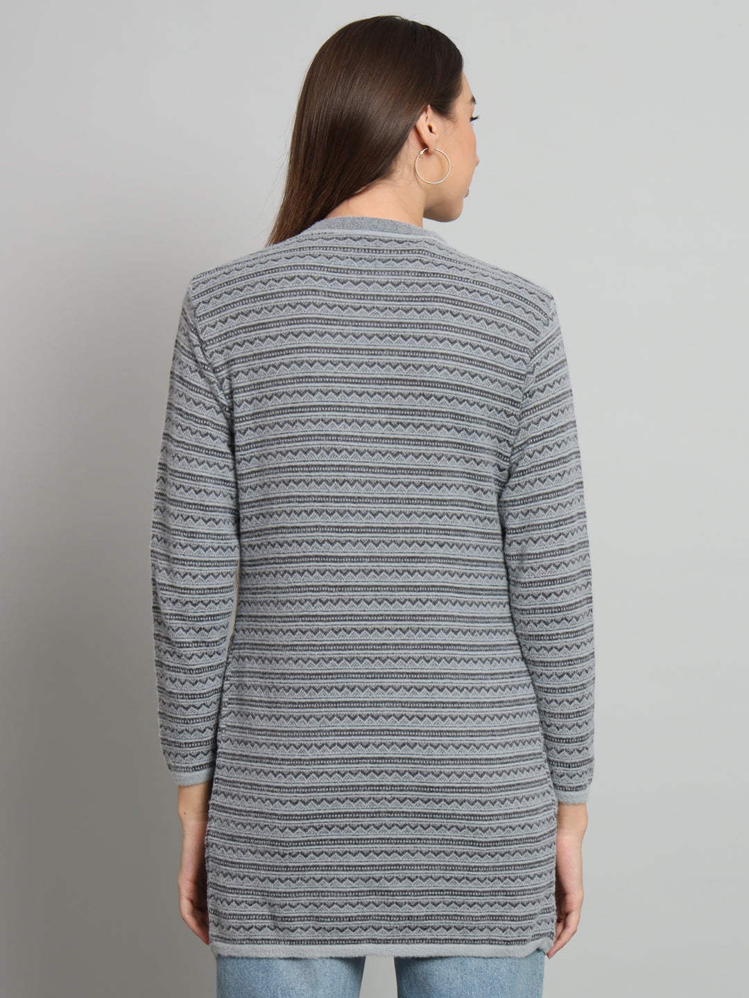 Womens Self Woollen Cardigan