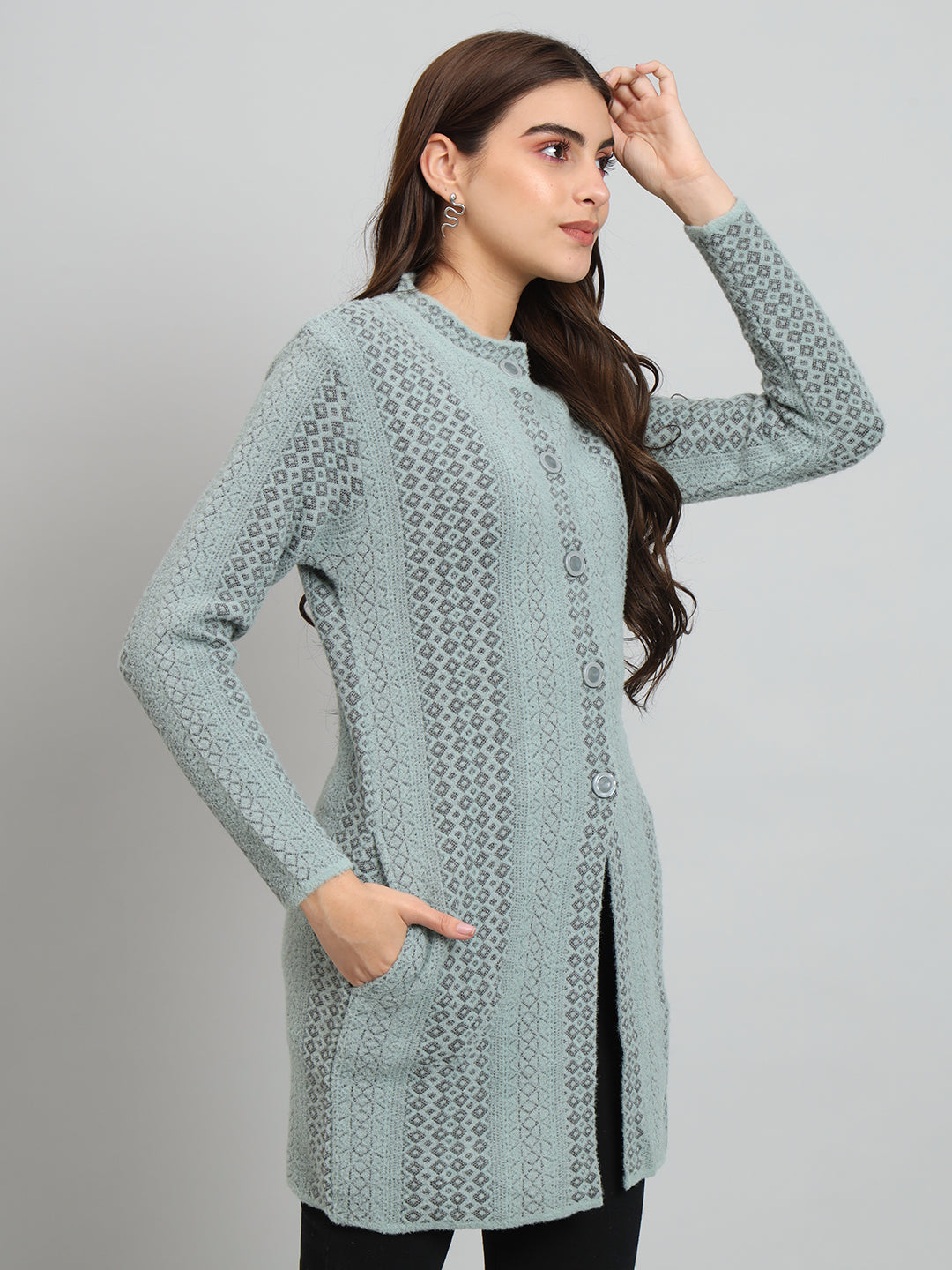 Woollen Longline Cardigan