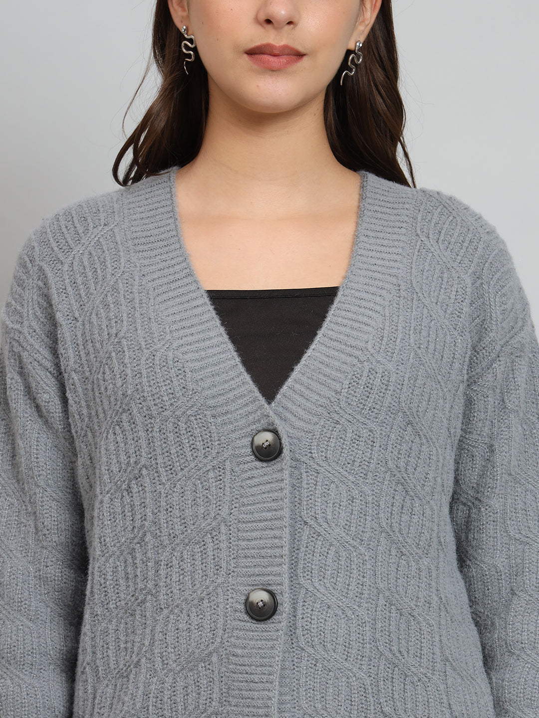 Broowl Grey Woollen Pullover