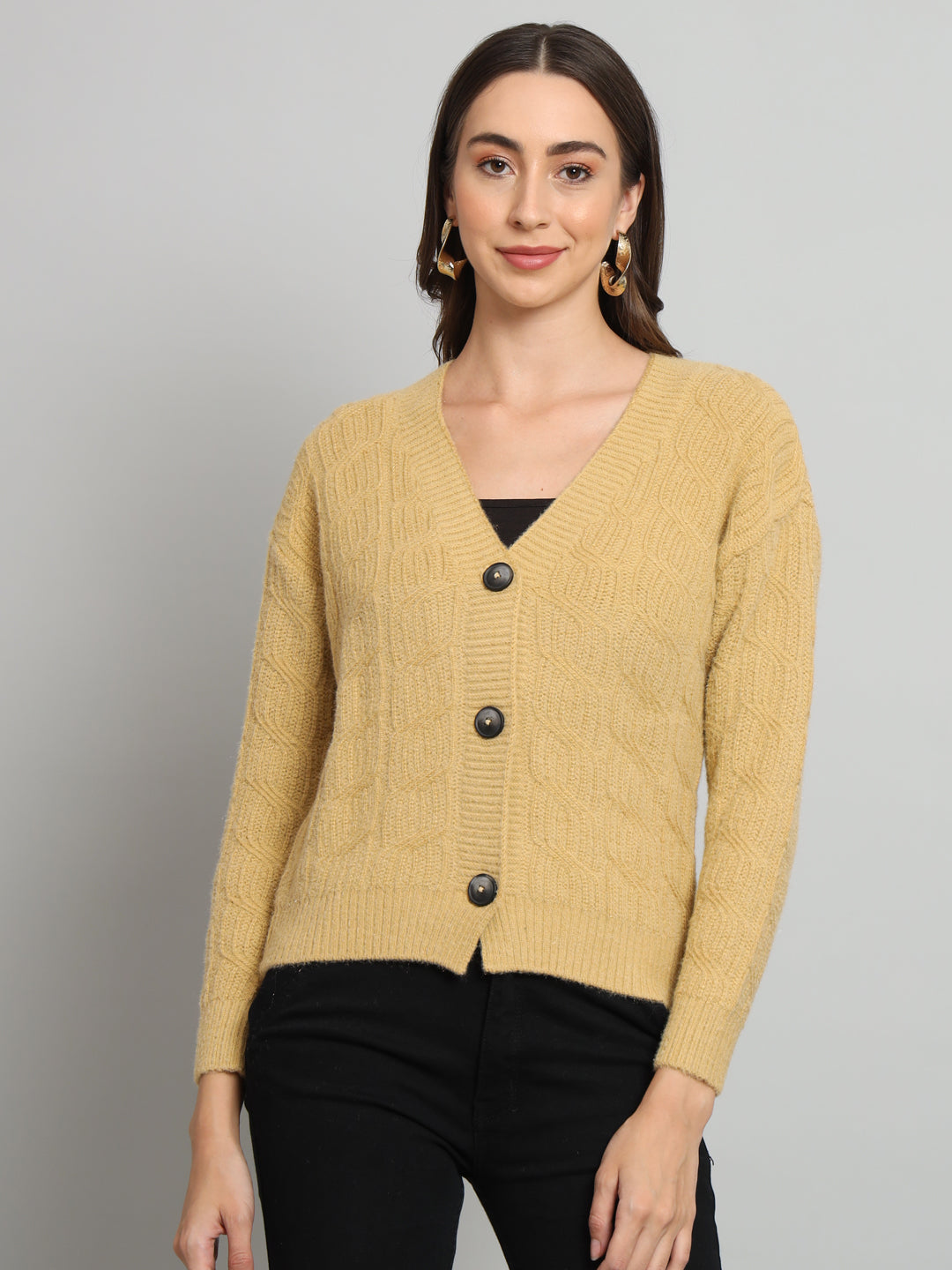 Broowl Yellow Woollen Pullover