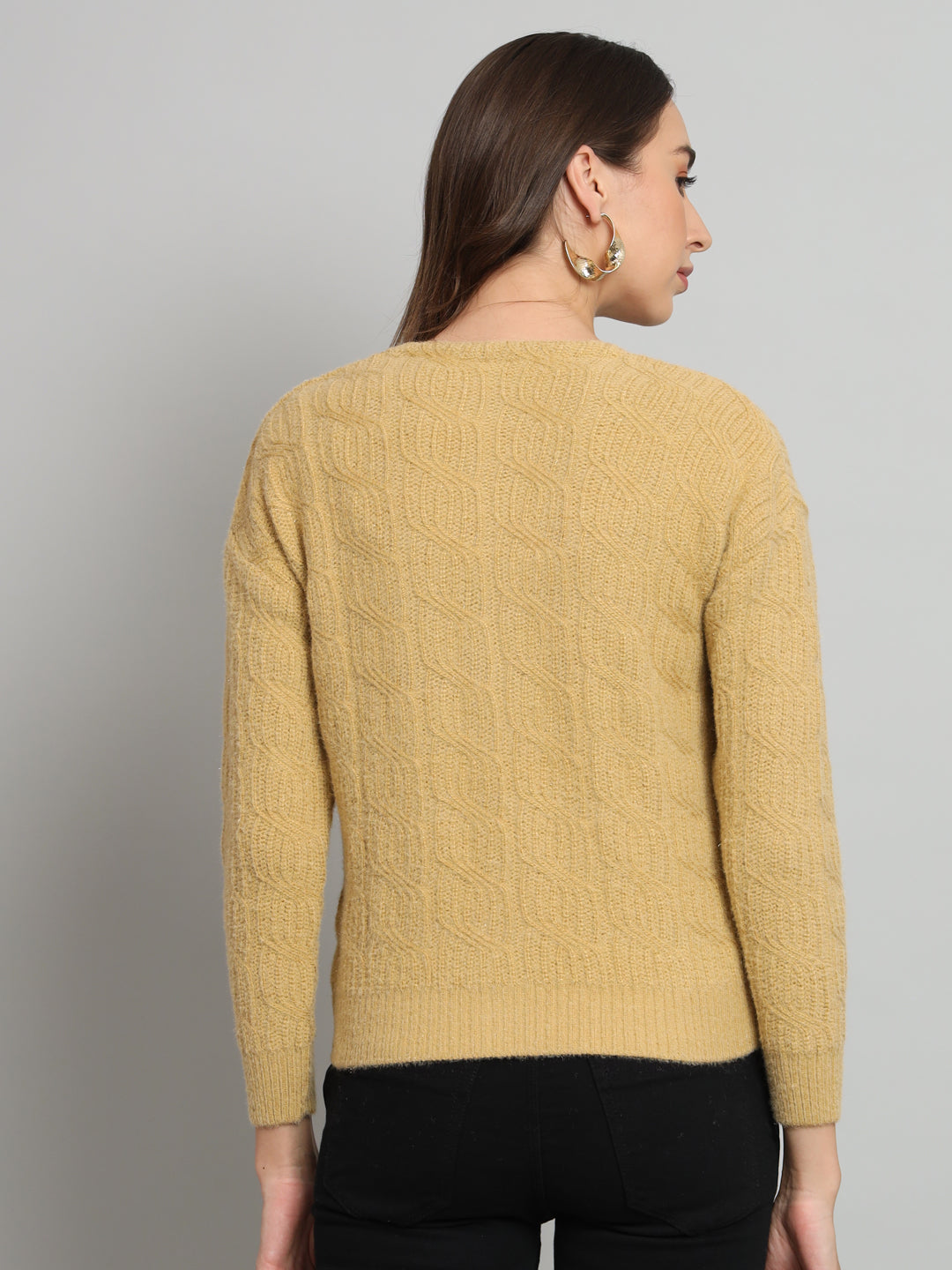 Broowl Yellow Woollen Pullover