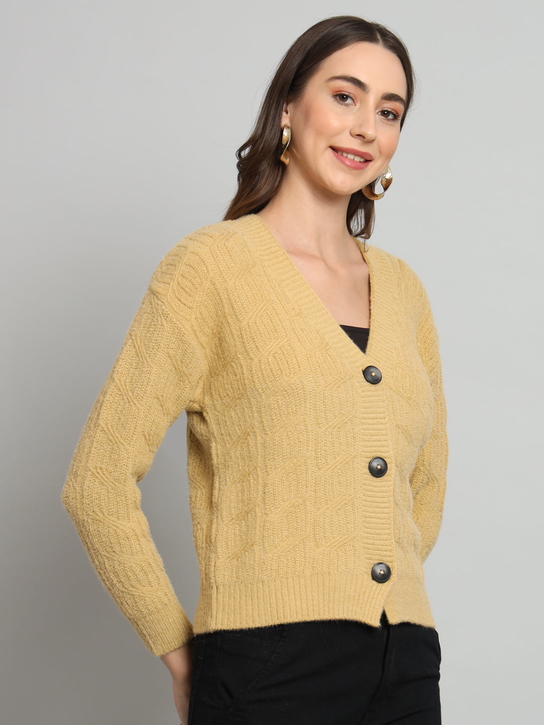 Broowl Yellow Woollen Pullover