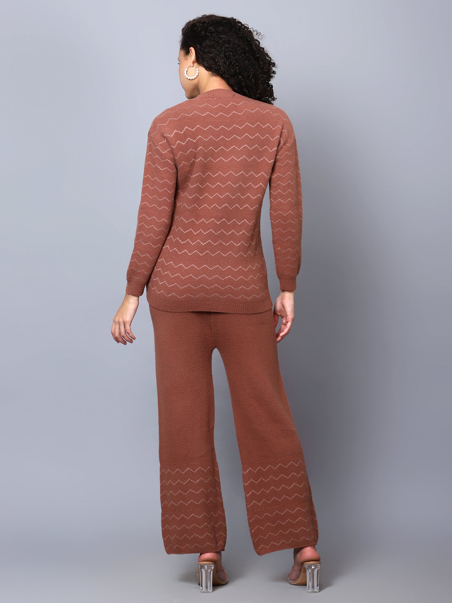 Coffee Woollen Co-Ord Set