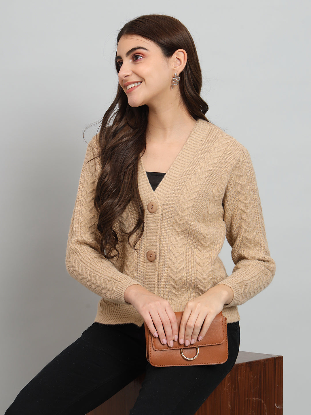 Brown Woollen Pullover