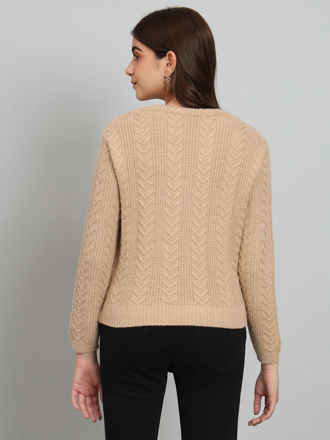 Brown Woollen Pullover