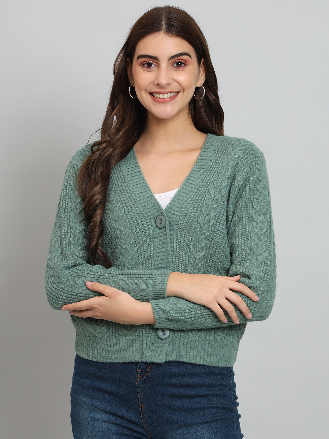 Green Woollen Pullover