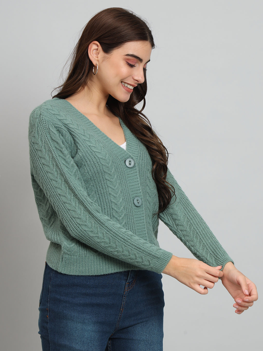 Green Woollen Pullover