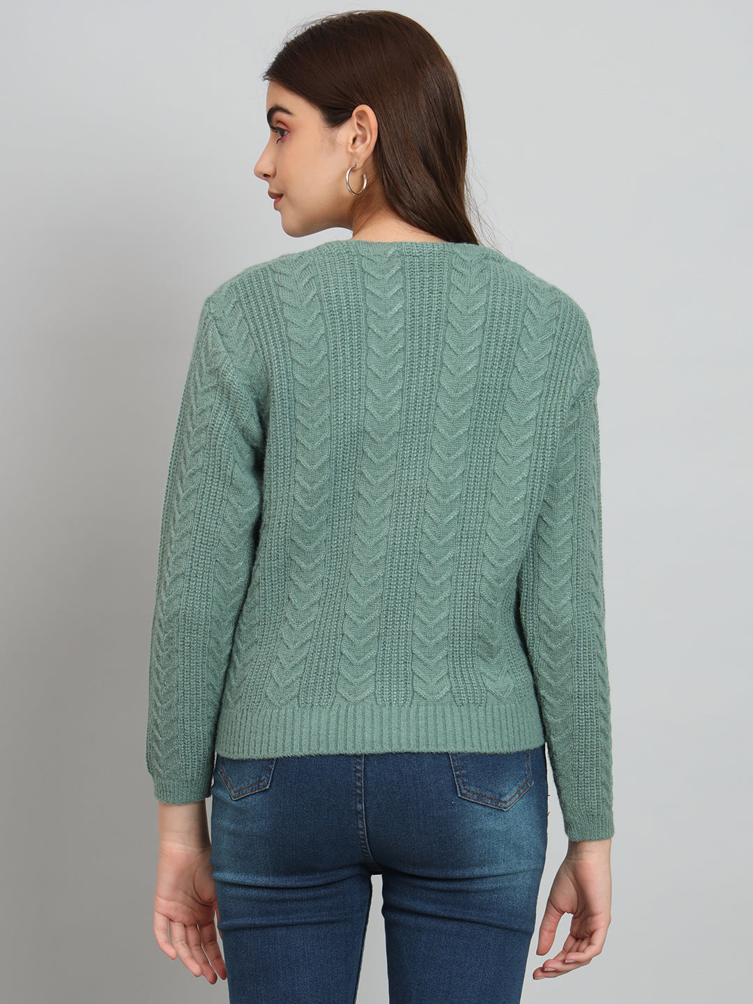 Green Woollen Pullover