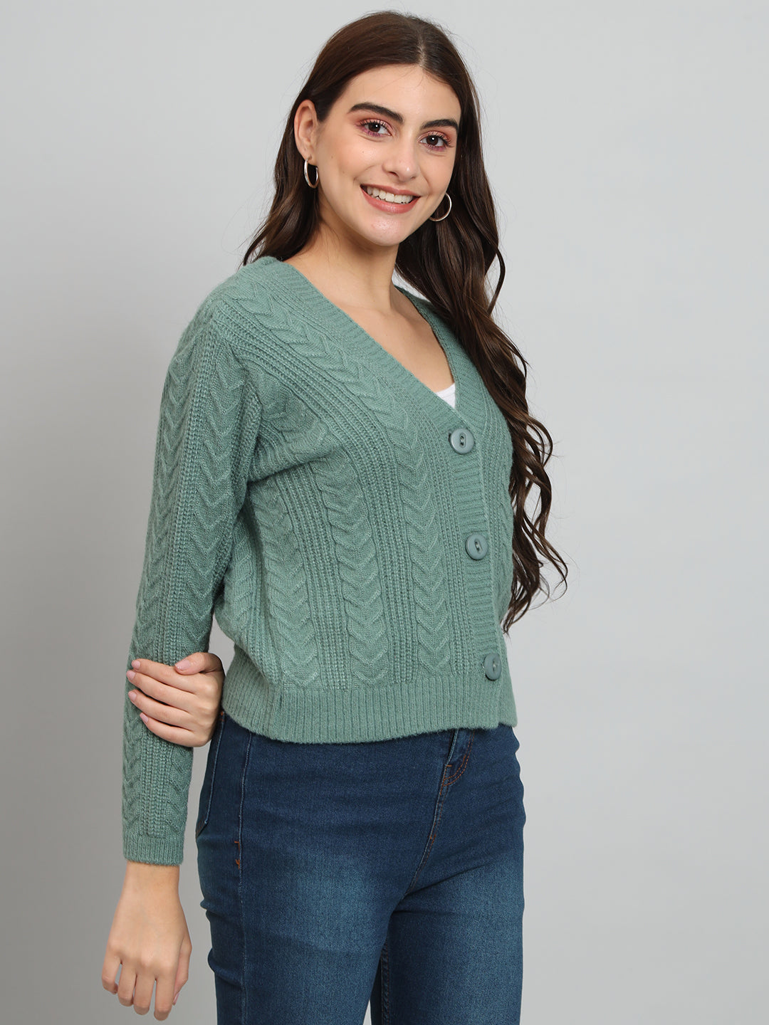 Green Woollen Pullover