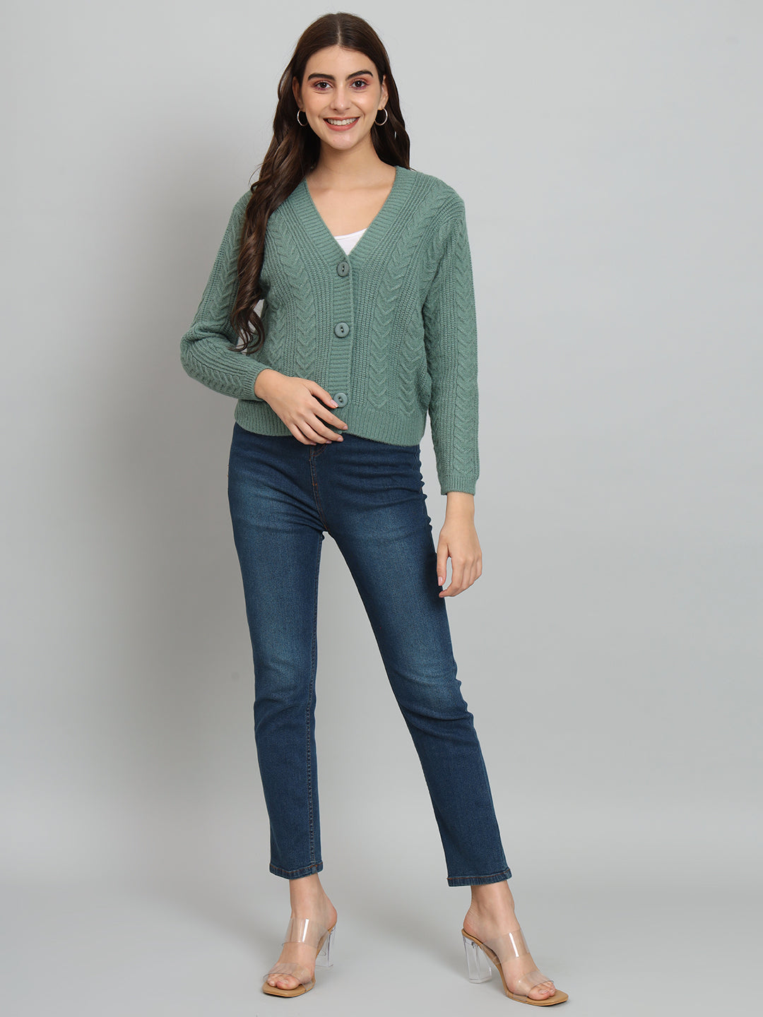 Green Woollen Pullover