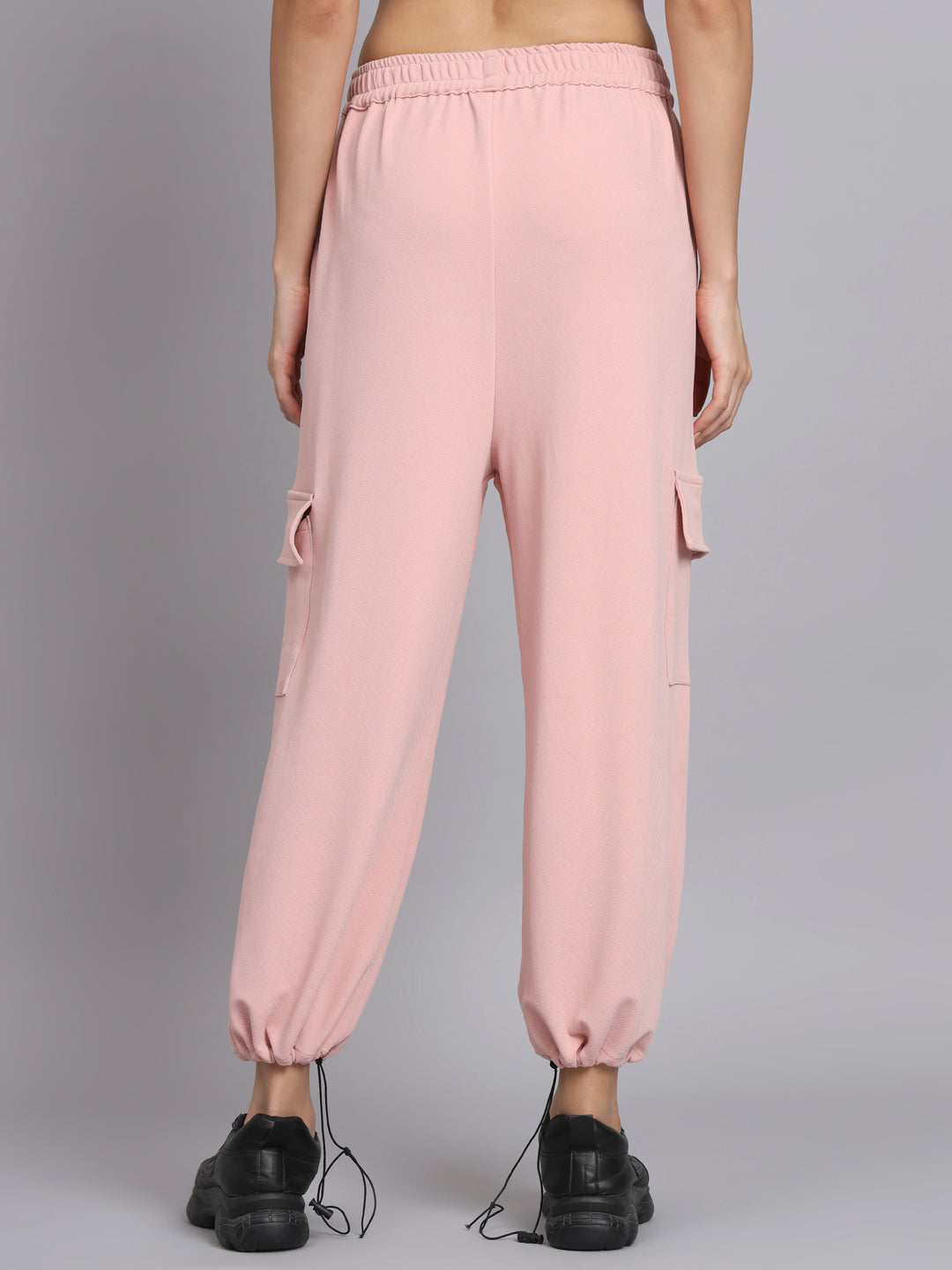 Womens Pink Cargo Trouser