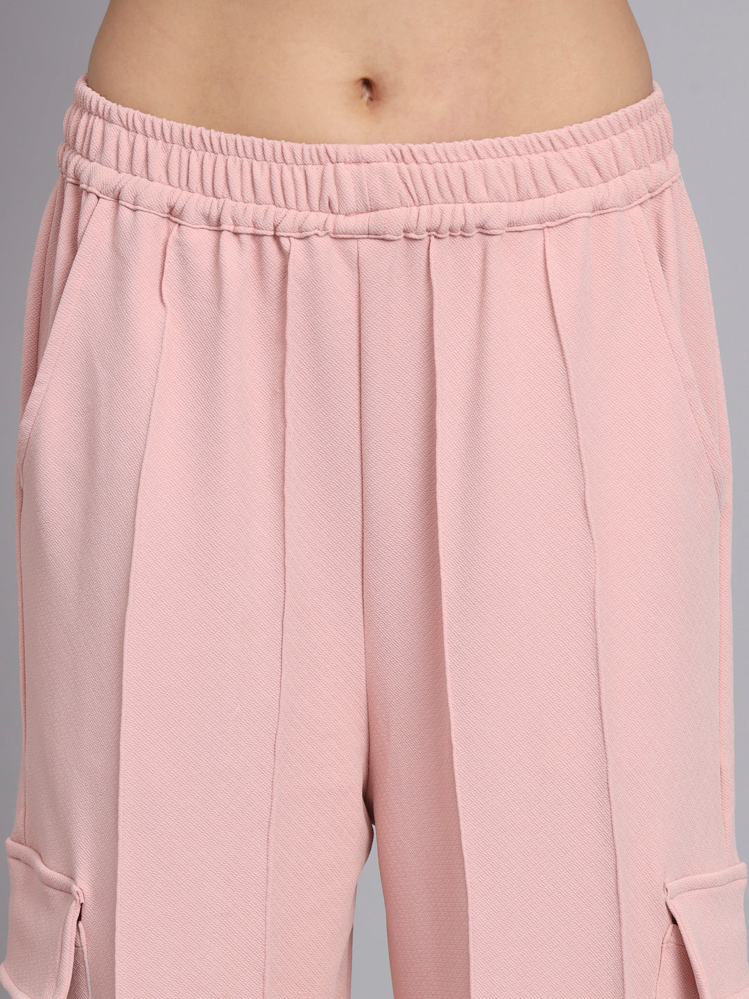 Womens Pink Cargo Trouser