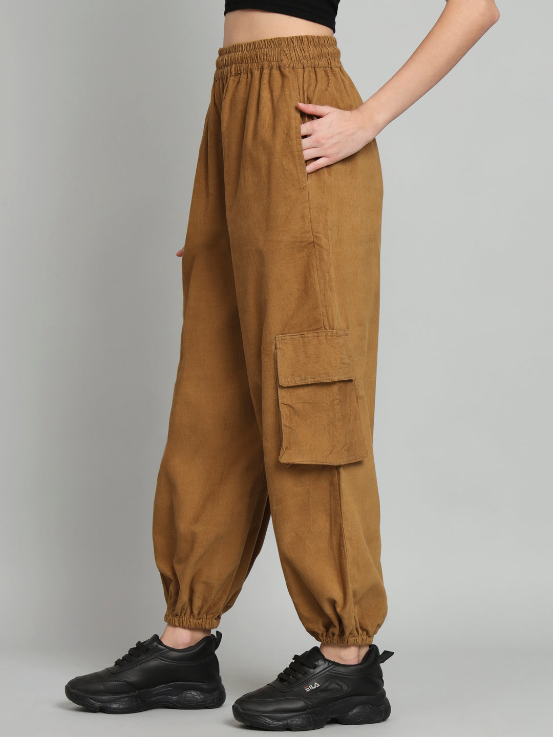 Brown Corduory jogger