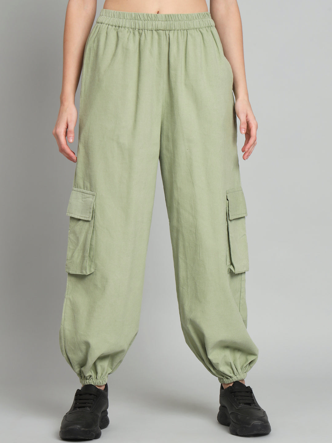 Green Corduroy Cargo jogger