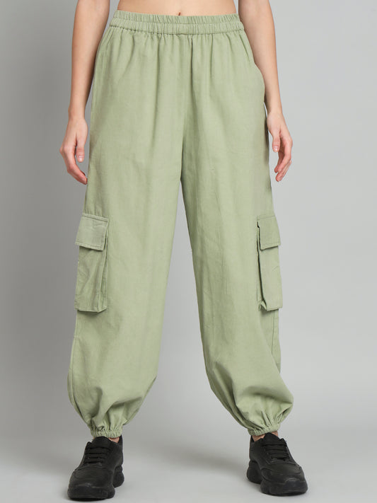 Green Corduroy Cargo jogger