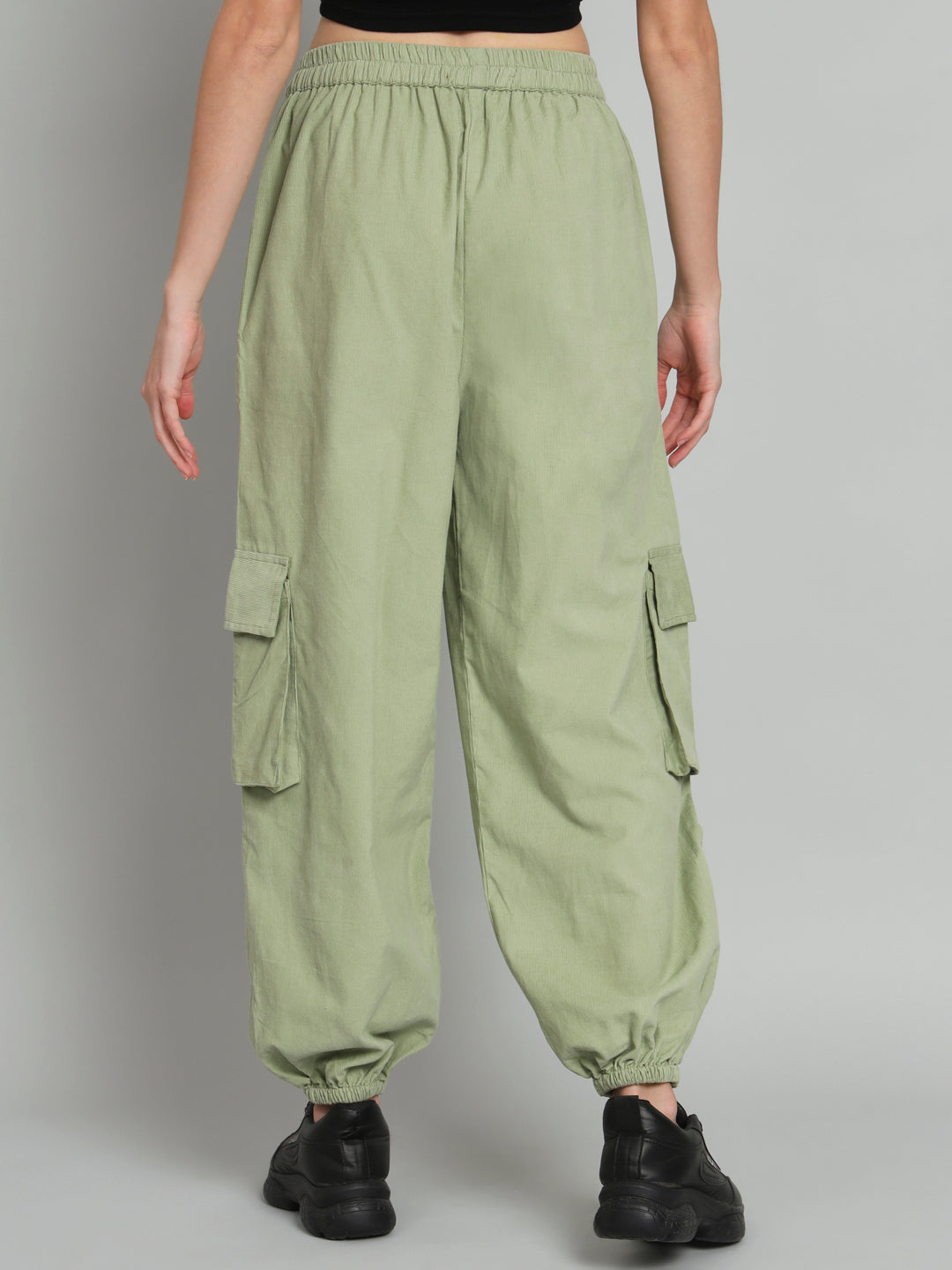 Green Corduroy Cargo jogger