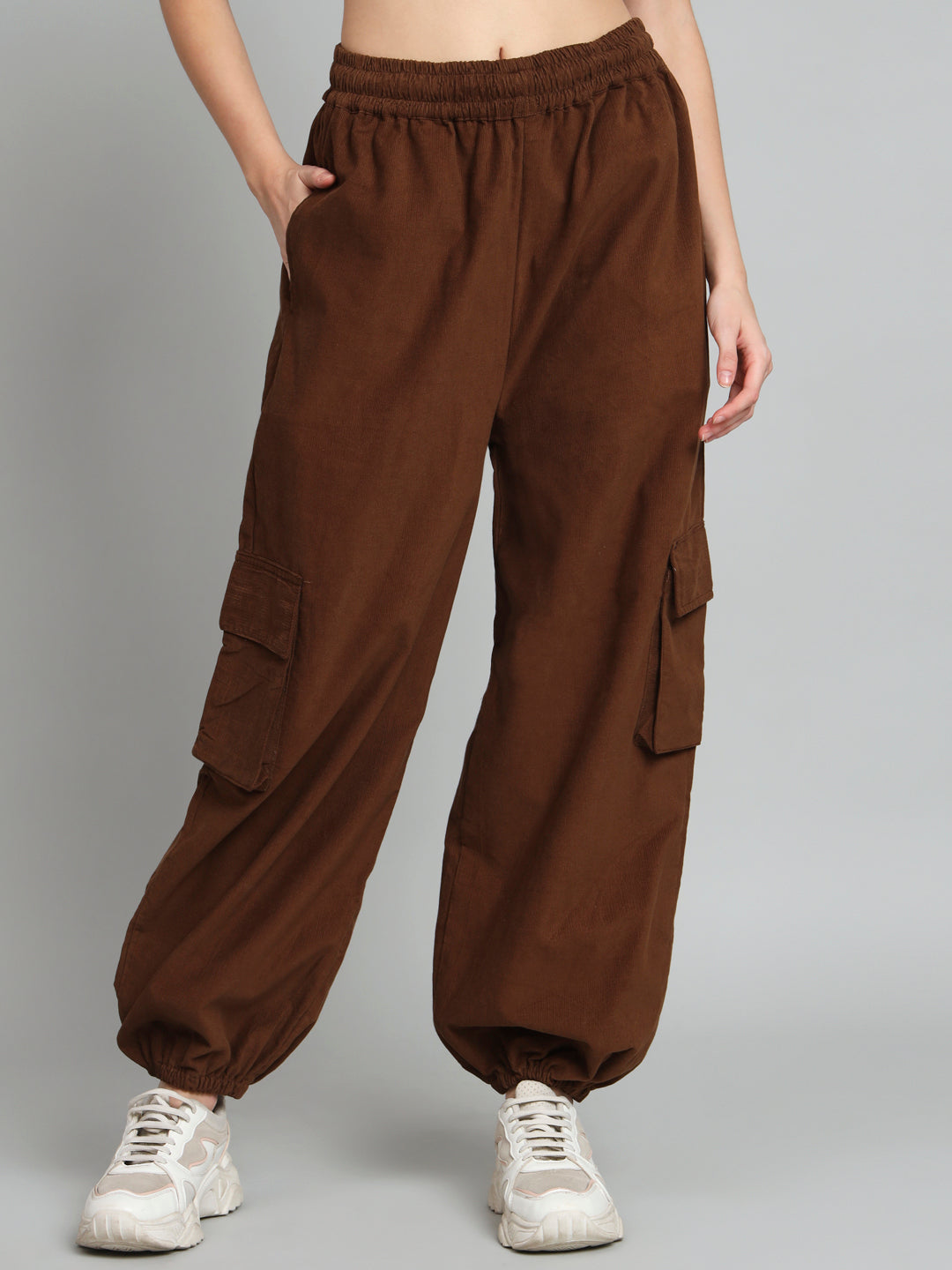 Brown Corduroy Jogger pants