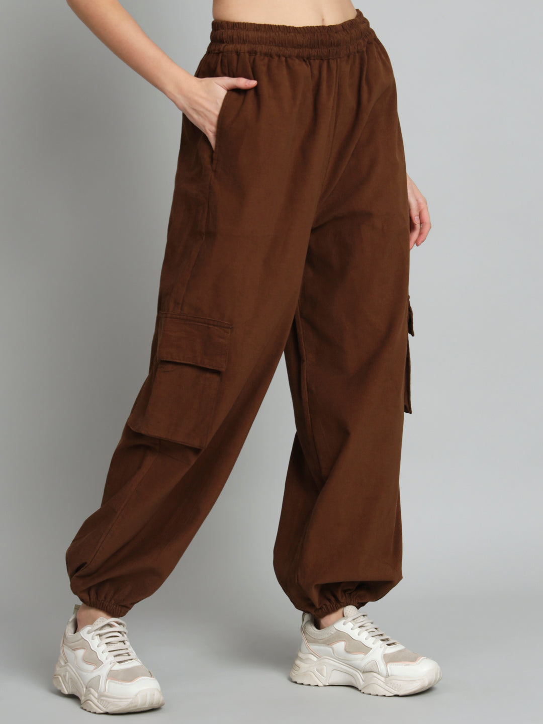 Brown Corduroy Jogger pants