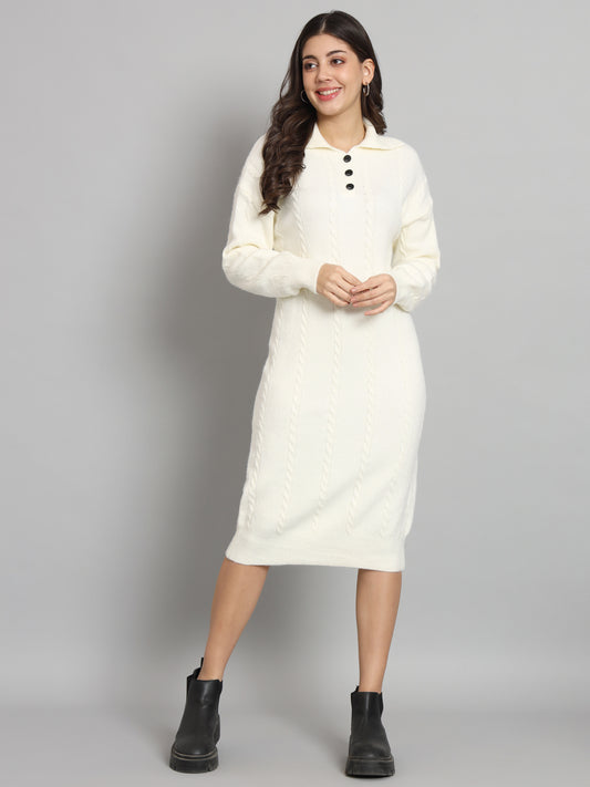 BROOWL Women's Woollen Dress