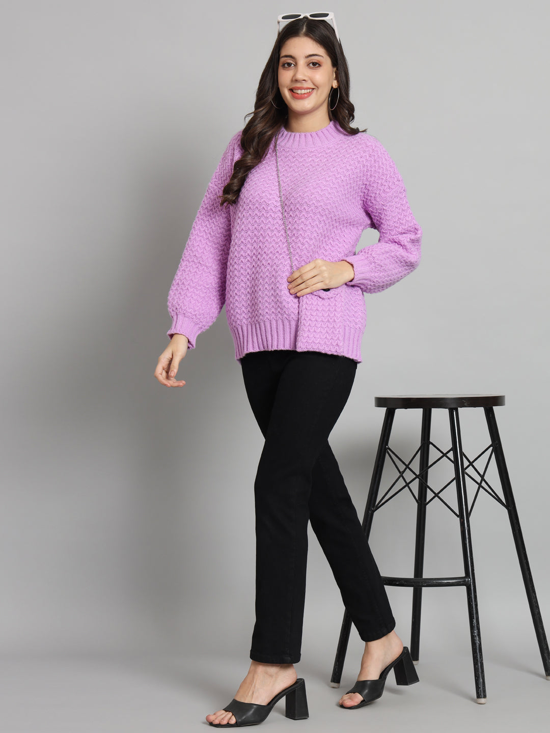 BROOWL Women's Knitted Sweater