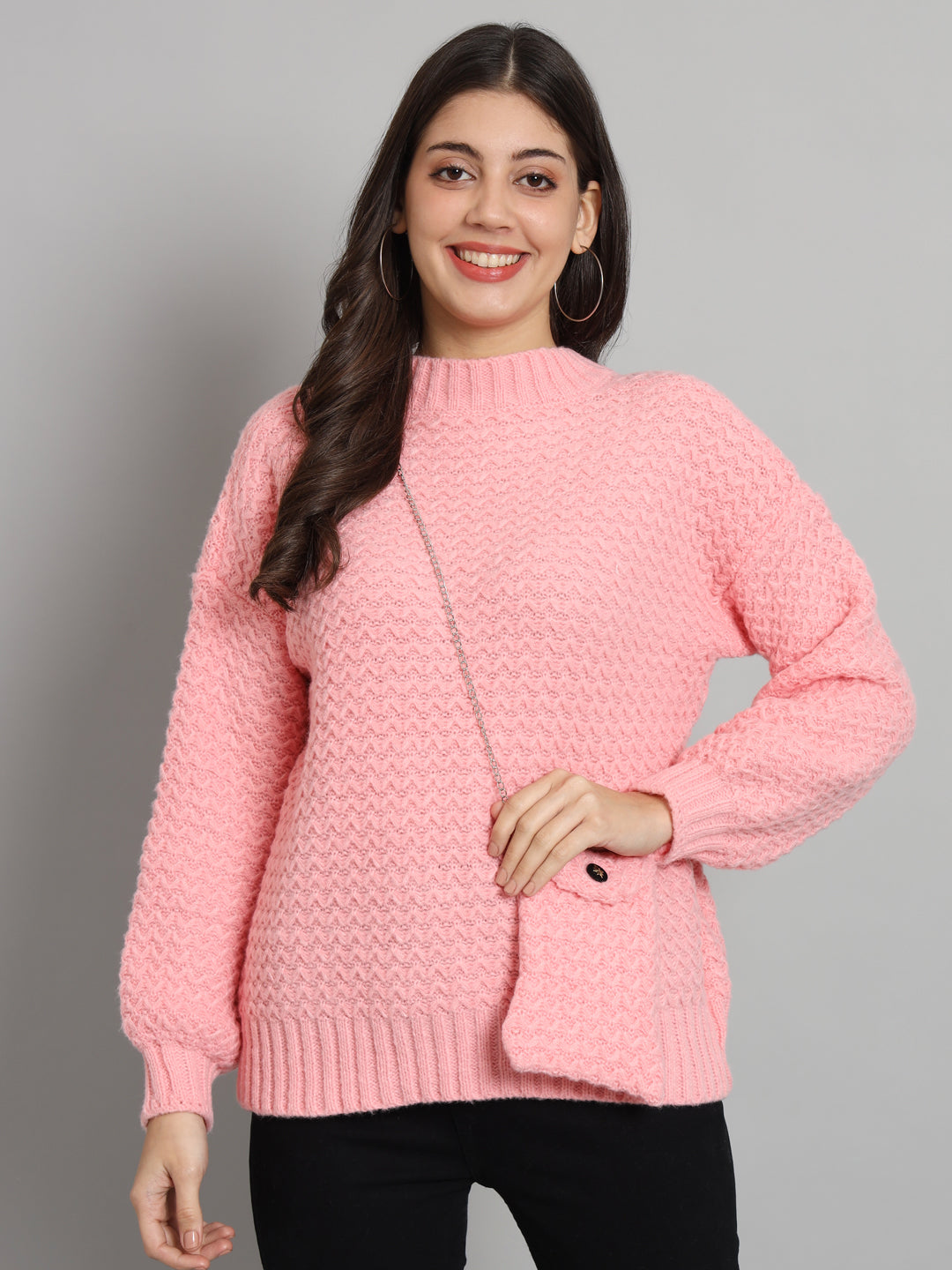 BROOWL Women's Knitted Sweater