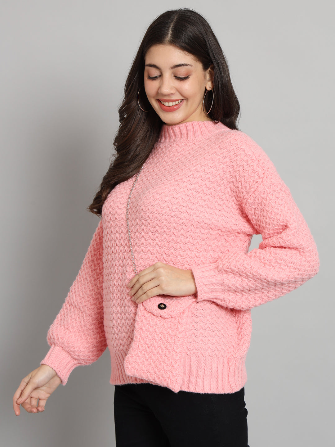 BROOWL Women's Knitted Sweater