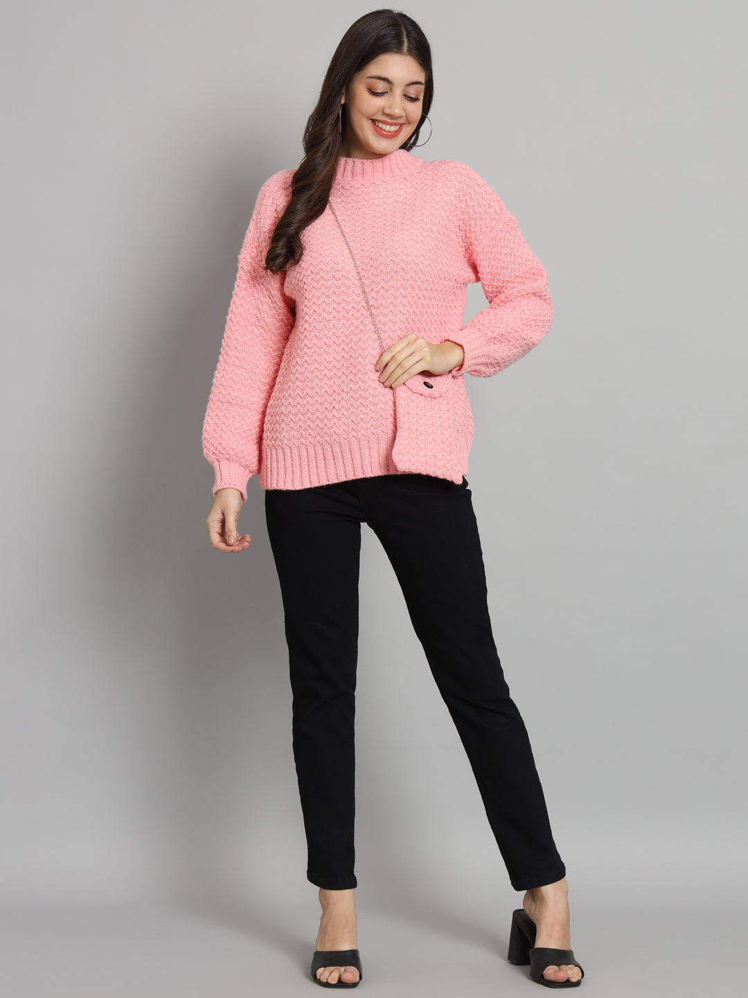 BROOWL Women's Knitted Sweater