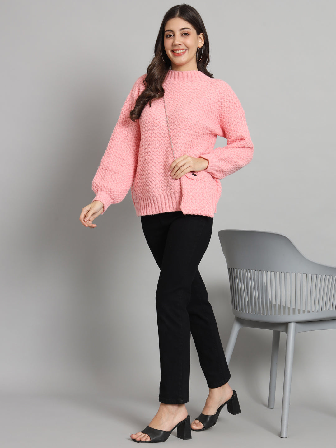 BROOWL Women's Knitted Sweater