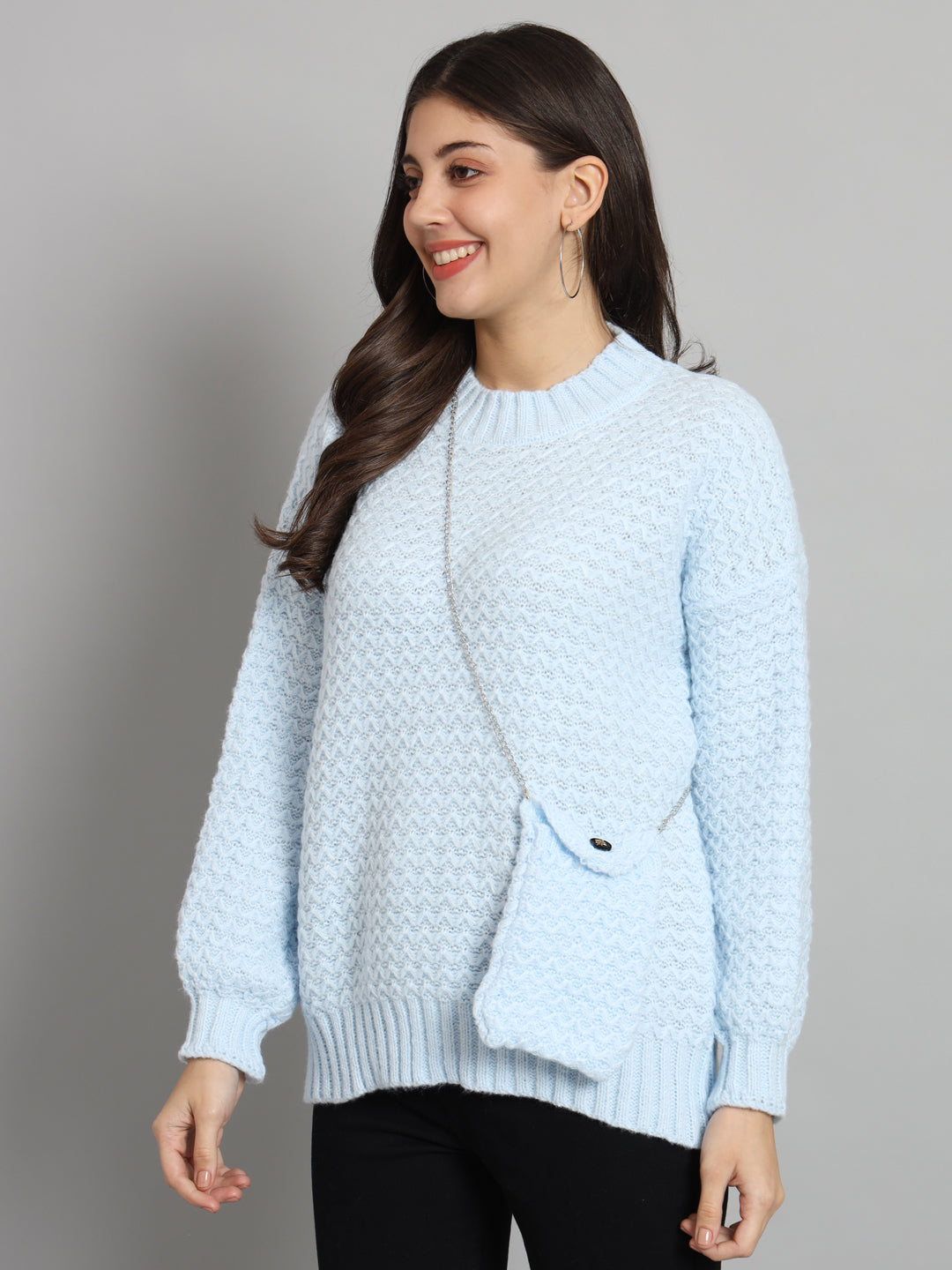 BROOWL Women's Knitted Sweater