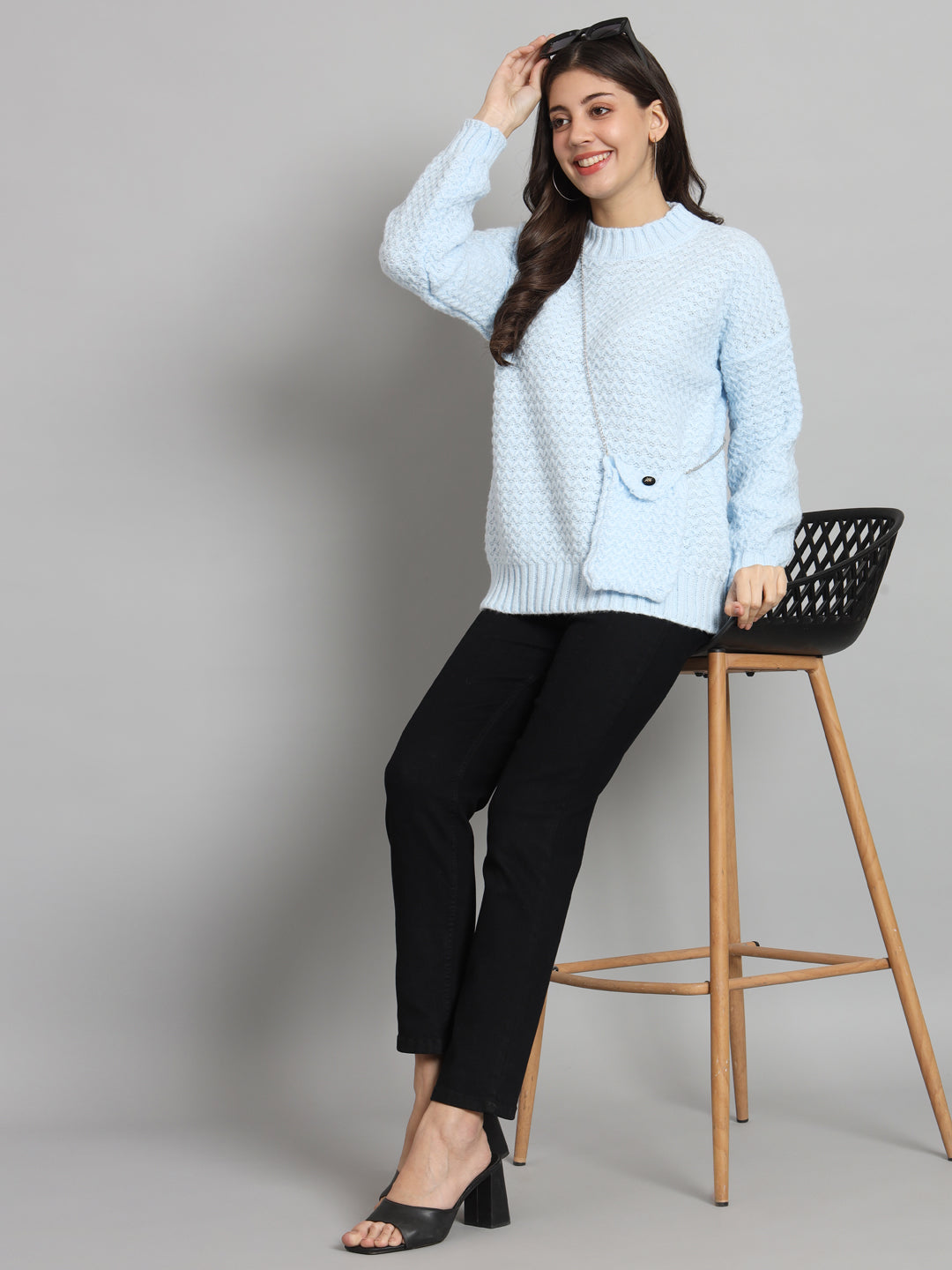 BROOWL Women's Knitted Sweater