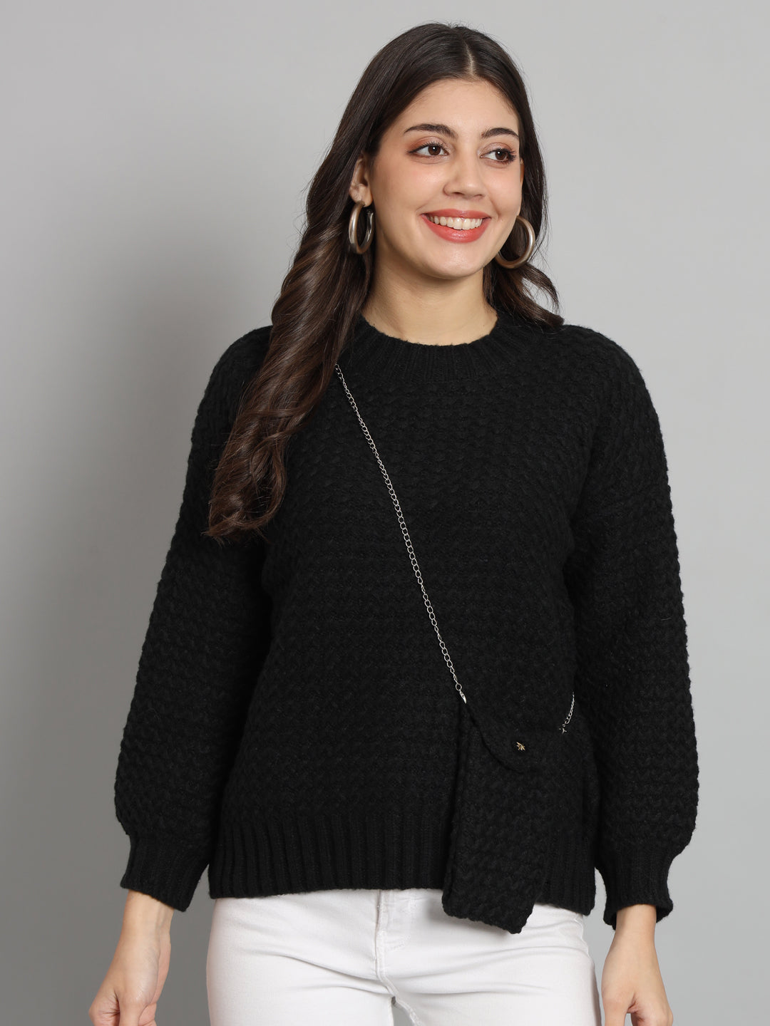 BROOWL Women's Knitted Sweater