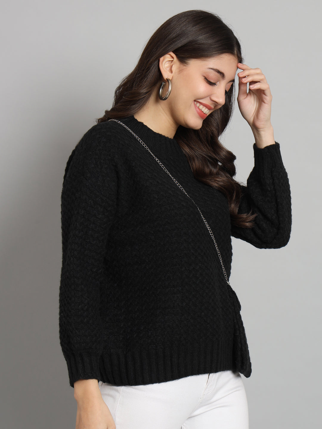 BROOWL Women's Knitted Sweater