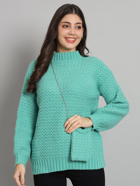 BROOWL Women's Knitted Sweater