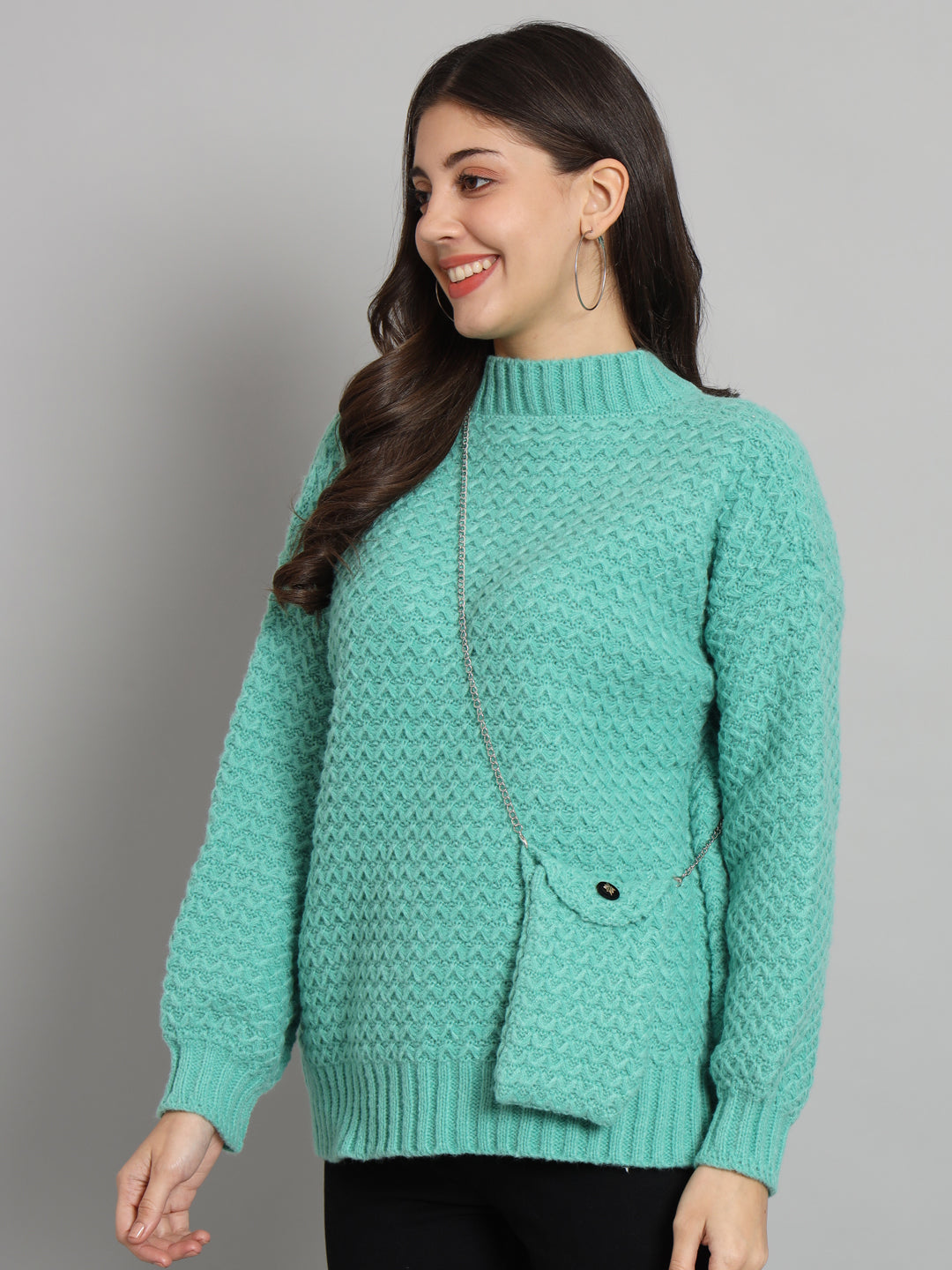 BROOWL Women's Knitted Sweater