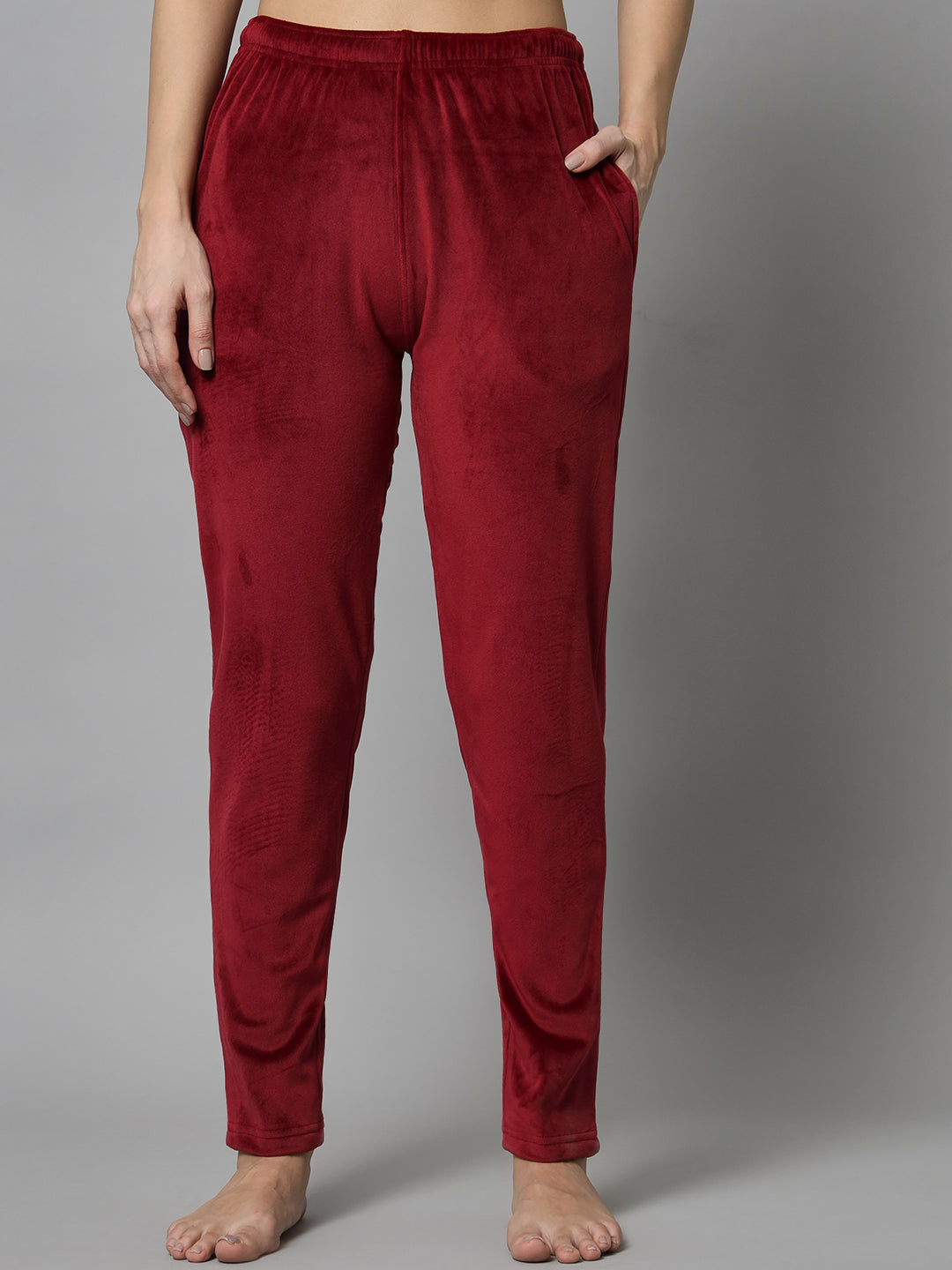 Broowl Women Maroon Solid Co-Ords.