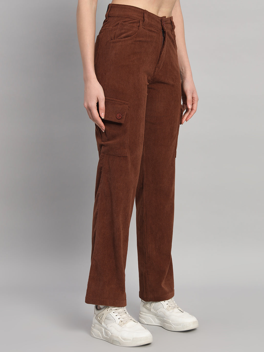 Women's Corduroy Cargo Pants – BROOWL